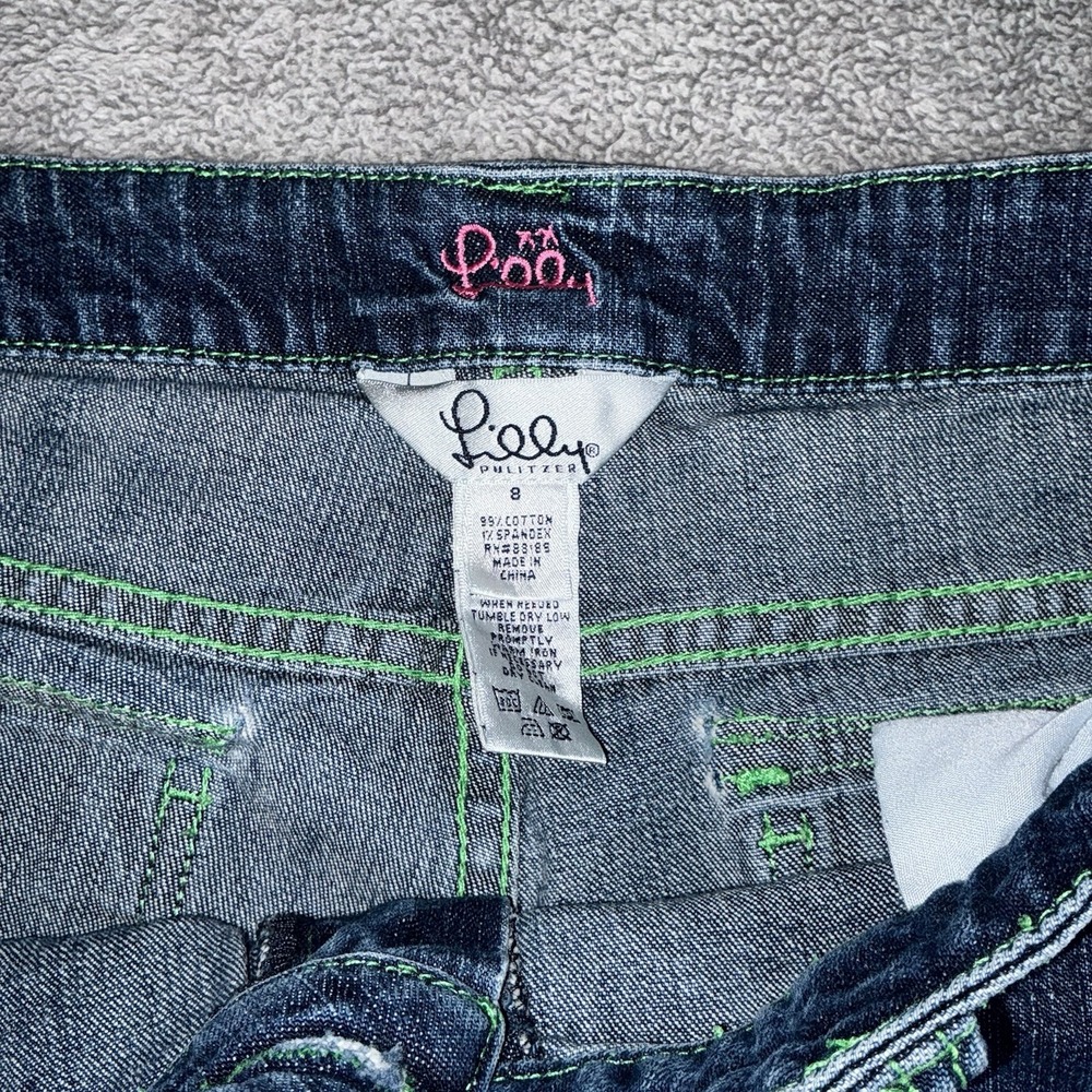 Lilly Pulitzer Palm Beach Fit Capri Denim Size 31 - Picture 3 of 9